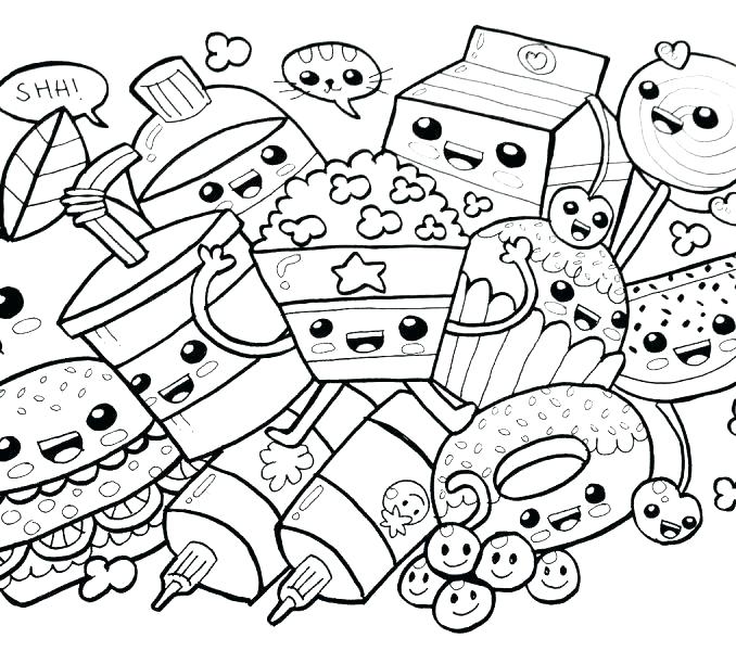 678x600 Cute Coloring Pages Free Printable Cute Coloring Pages Cute Kawaii