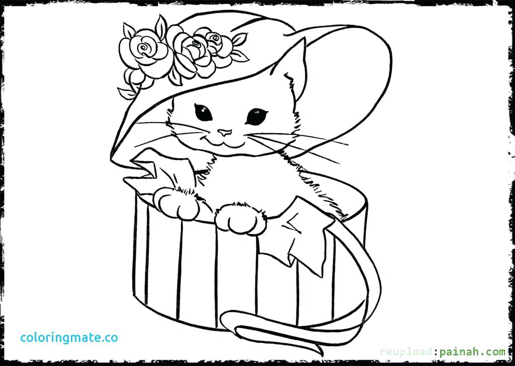 1024x728 Cute Kitten Coloring Pages To Print Search Of Kittens And Cats