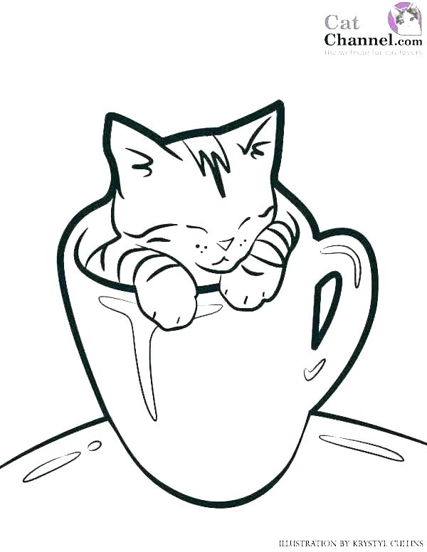 600x776 Printable Kitten Coloring Pages Cats And Kitten Coloring Pages