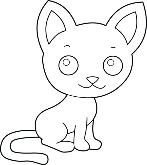 Cute Kitty Coloring Pages