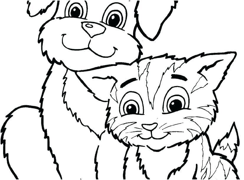 827x609 Cute Kitty Coloring Pages Cute Coloring Pages And Cute Kitty