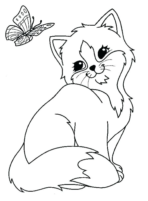 590x800 Kitty Cat Coloring Pages As Well As Printable Coloring Pages