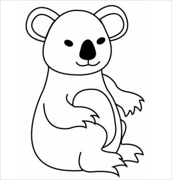 Cute Koala Coloring Pages