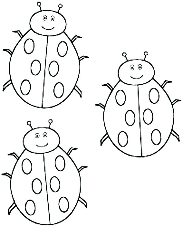 Cute Ladybug Coloring Pages