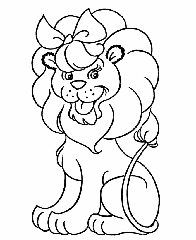 670x820 Lion Coloring Pages Printable