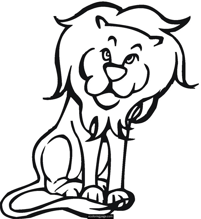 650x710 Lion Template