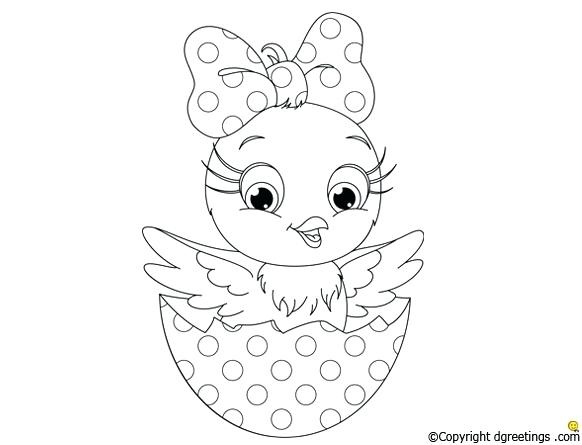 582x445 Chicks Coloring Pages Free Printable Baby Chick Chicks Coloring