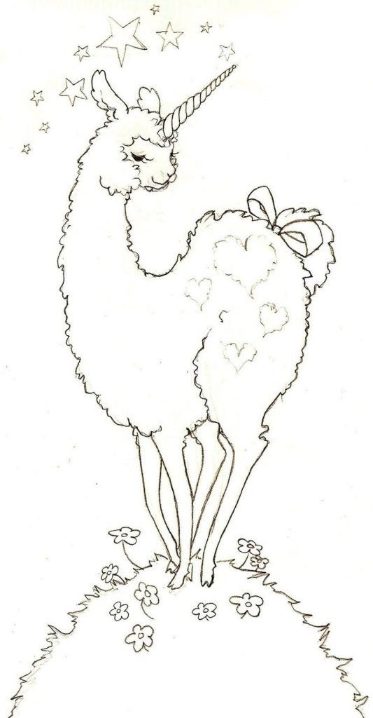 533x1024 Cute Llama Coloring Pages Best Llamas Images On And Alpaca