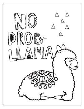 270x350 Just Funnd Simple Printable Coloring Page Of Cute Llama.