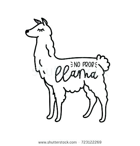 450x470 Coloring Page Leaping Llamas Cute Llama Pages Llam