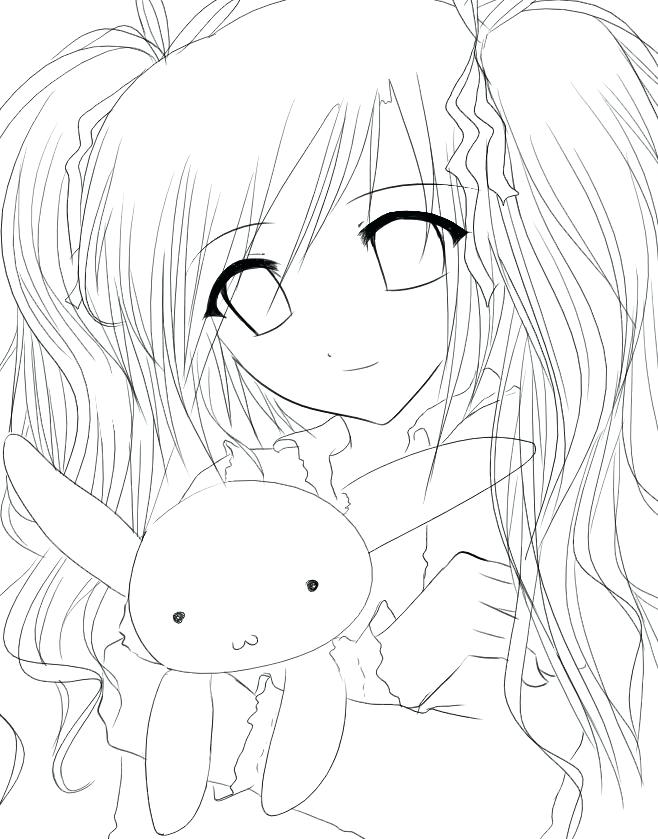 658x839 Anime Coloring Sheet