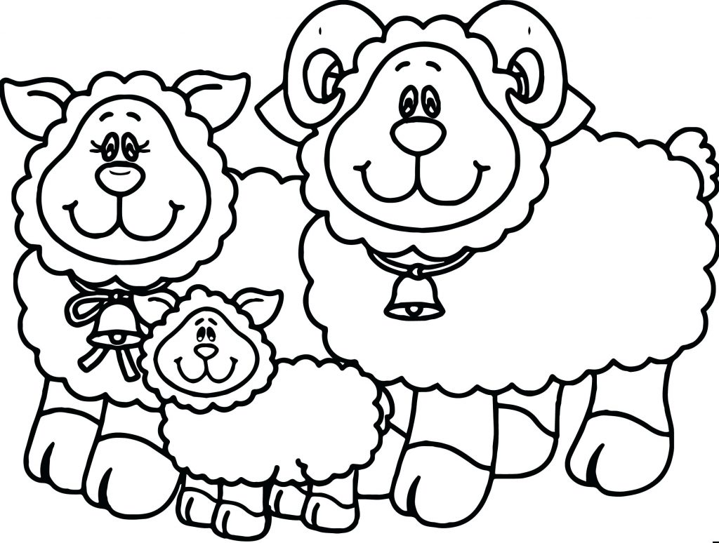 1024x774 Coloring Pages ~ Sheep Coloring Pages Cute Bighorn Sheepdog Sheep