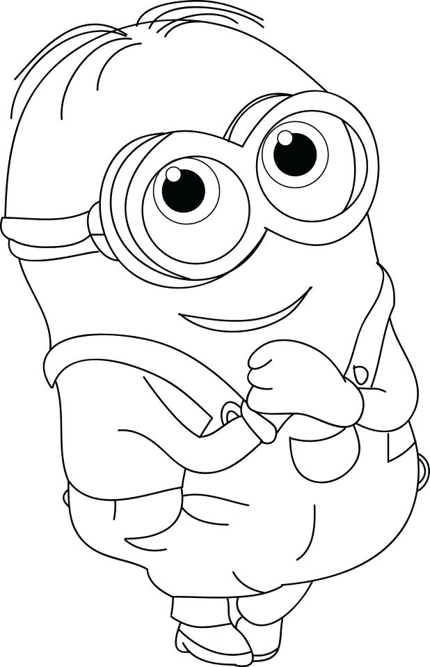 618x957 Ideas Minions Coloring Pages And Cute Despicable Me Minion