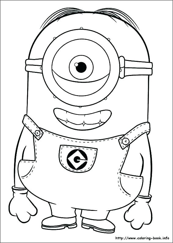 567x794 Printable Minion Coloring Pages Minion Coloring Book Plus Free