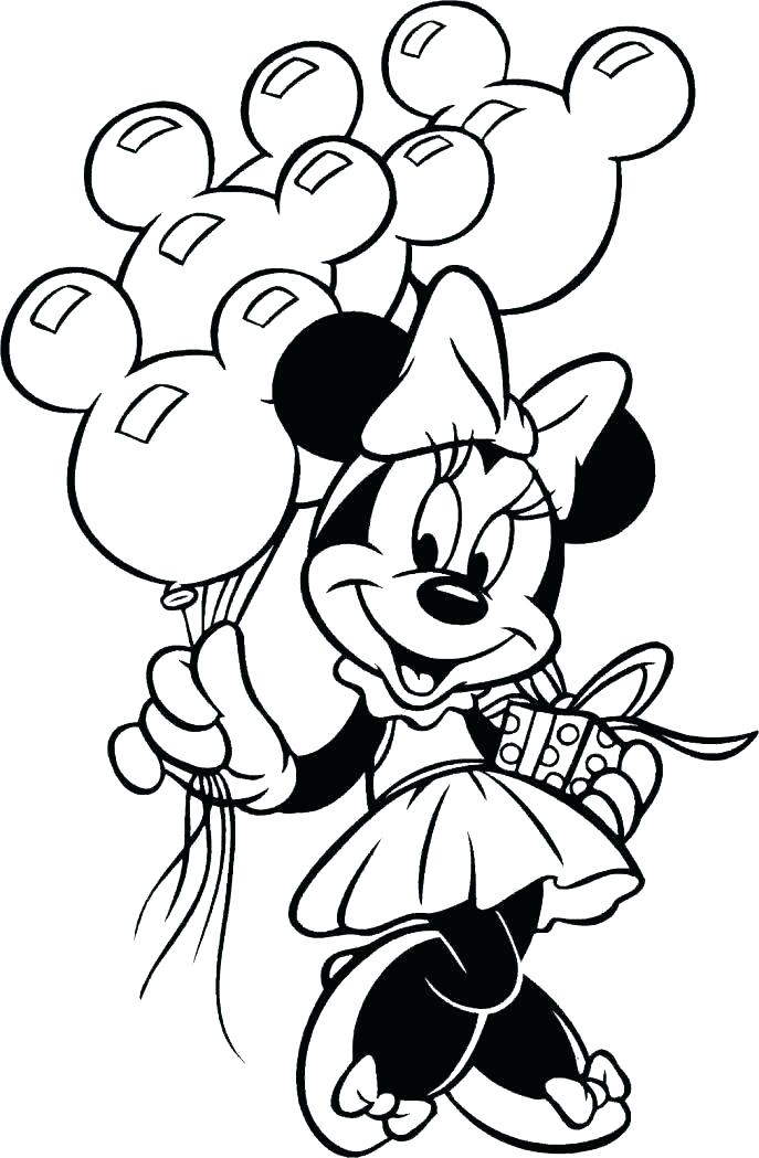 687x1049 Cute Minnie Mouse Coloring Pages Page For Kids Free Word Search