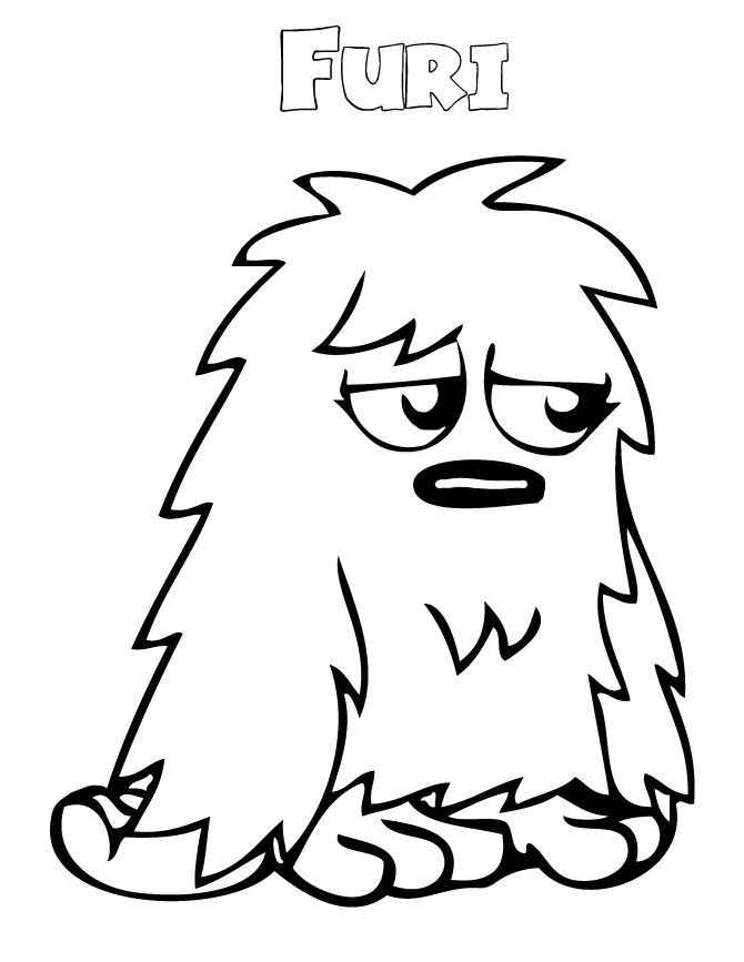 Cute Monster Coloring Pages To Print