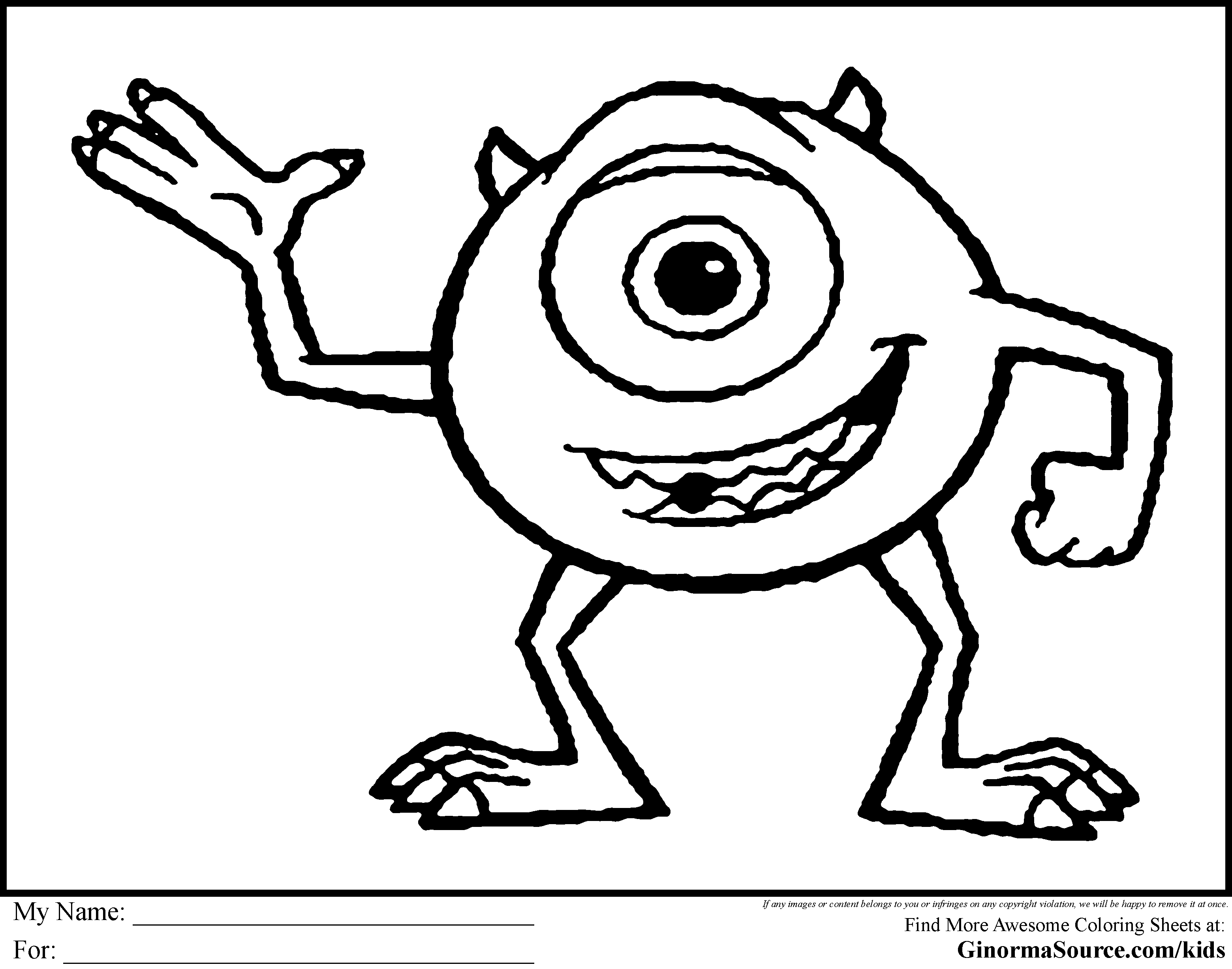 3120x2455 Monster Coloring Pages