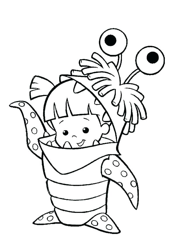 600x839 Cute Monster Coloring Pages Cute Monster Coloring Pages Free