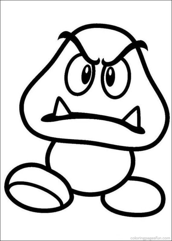 571x800 Mario Mushroom Coloring Pages