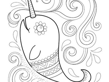 440x330 41 Narwhal Coloring Pages, Narwhal Whale Pictures, Pics, Images