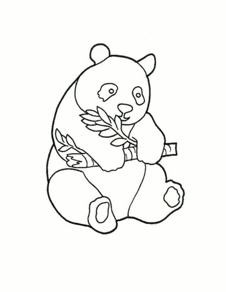 Cute Panda Bear Coloring Pages