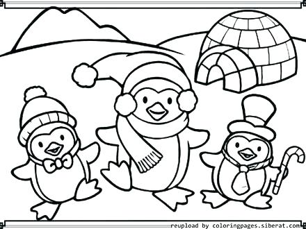 Cute Penguin Coloring Pages