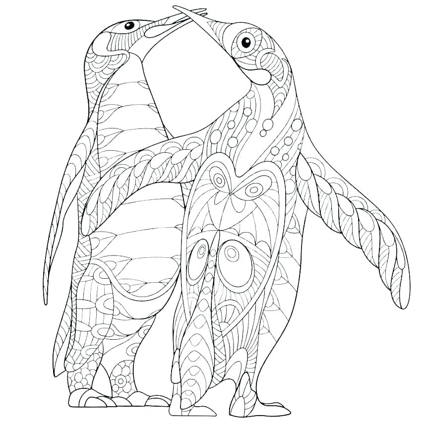 863x863 Penguin Coloring Pages Printable Shippa.co