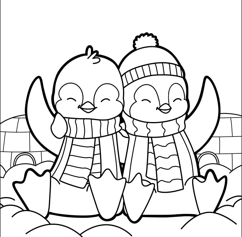 820x800 Coloring Page Penguin Cute Penguin Coloring Pages Hard For Toddler