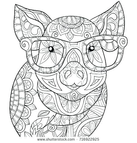 Cute Pig Coloring Pages