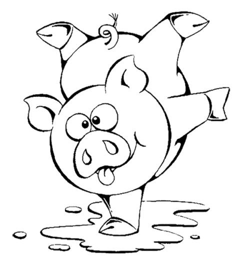 500x537 Cute Pig Coloring Pages For Toddlers Kids Coloring Pages