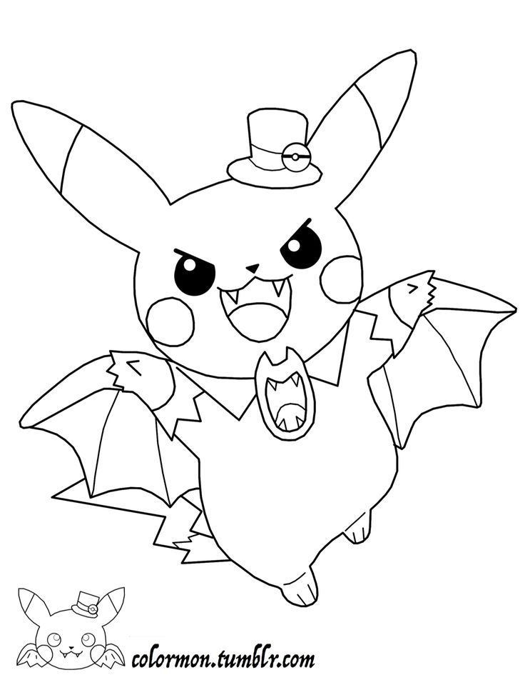 Cute Pikachu Coloring Pages