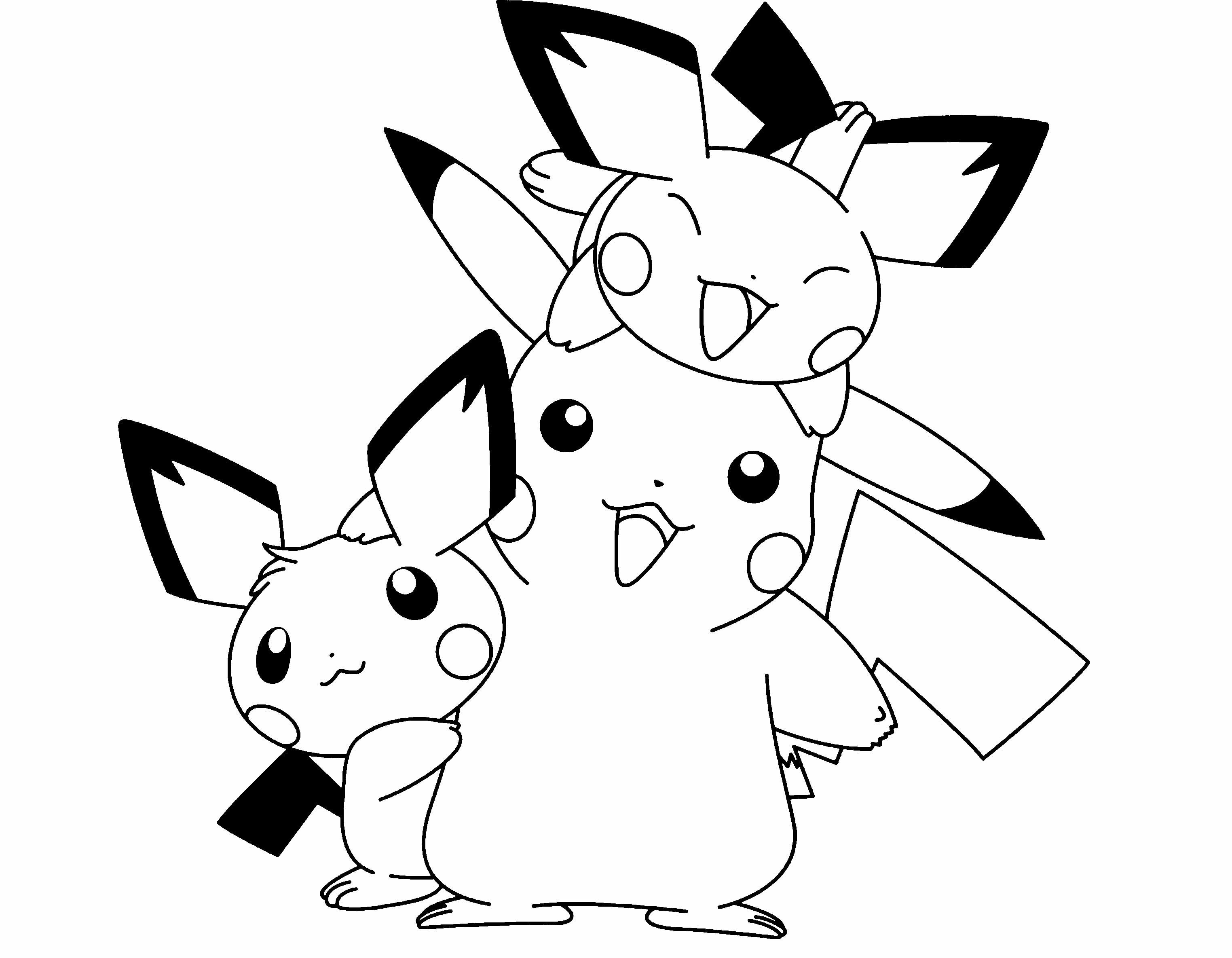 3047x2369 Free Printable Pikachu Coloring Pages For Kids Incredible Cute