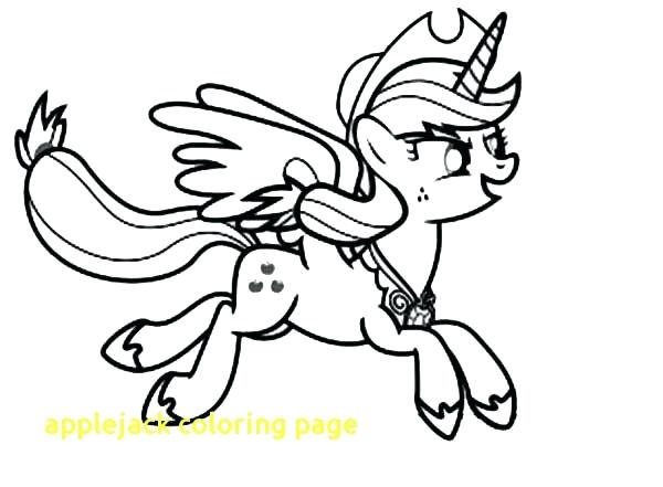 600x441 Pony Coloring Applejack Coloring Page With Printable My Little