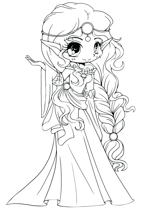 600x891 Cute Chibi Coloring Pages Cute Princess Coloring Pages Chibi