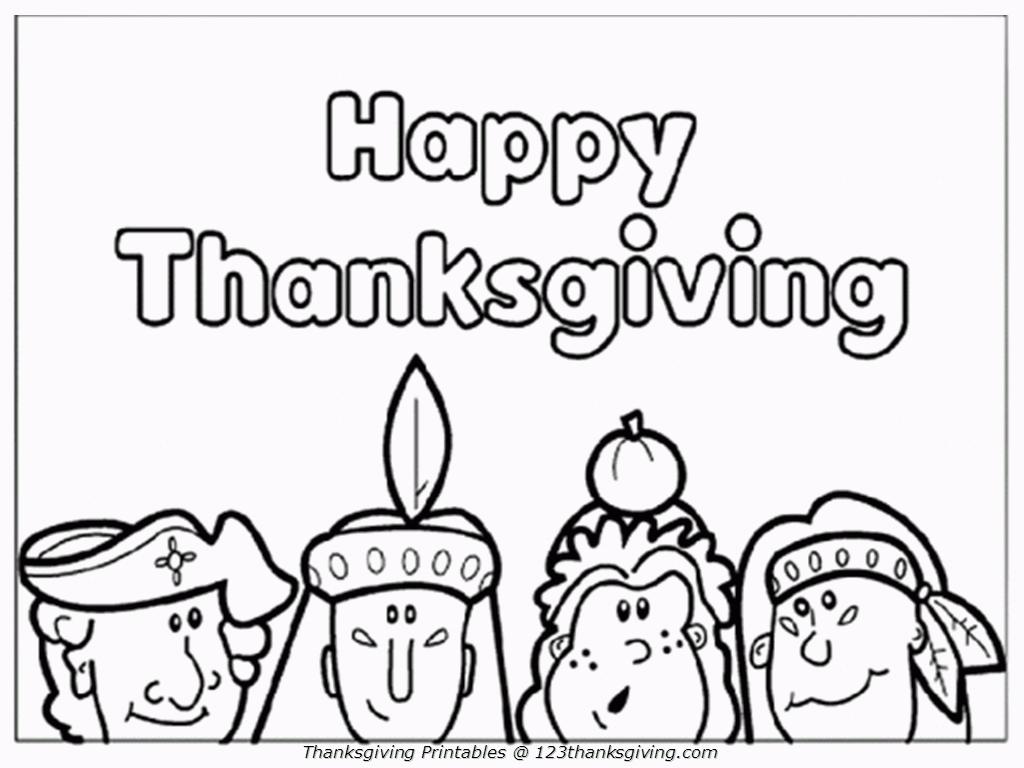 Cute Printable Thanksgiving Coloring Pages