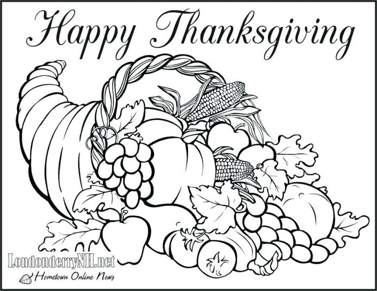 768x594 Fresh Design Free Thanksgiving Coloring Pages Thanksgiving