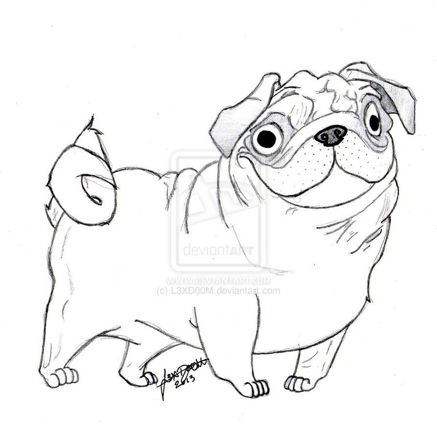 894x894 Pug Coloring Pages Cute Pug Coloring Page Ebestbuyvn.co