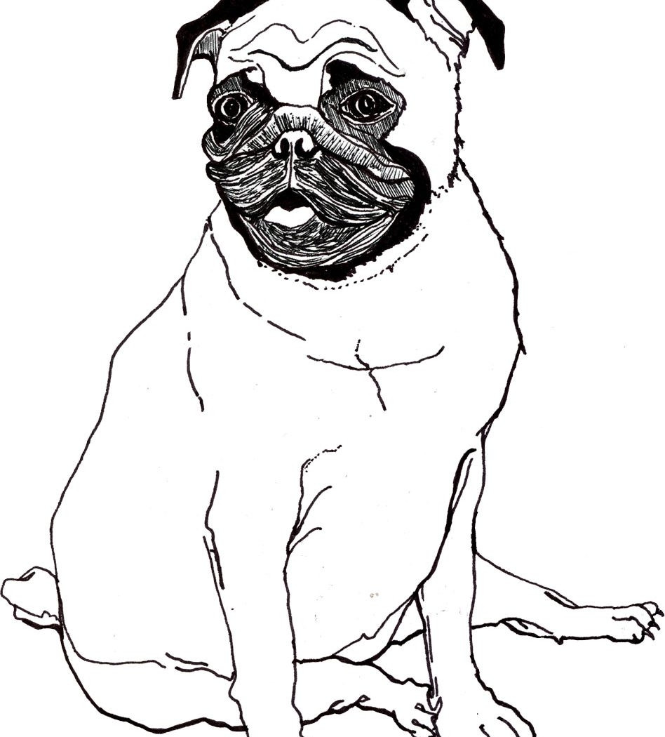 948x1050 Amazing Cute Pug Coloring Pages Lovely Puppy Page 1530 Beautiful