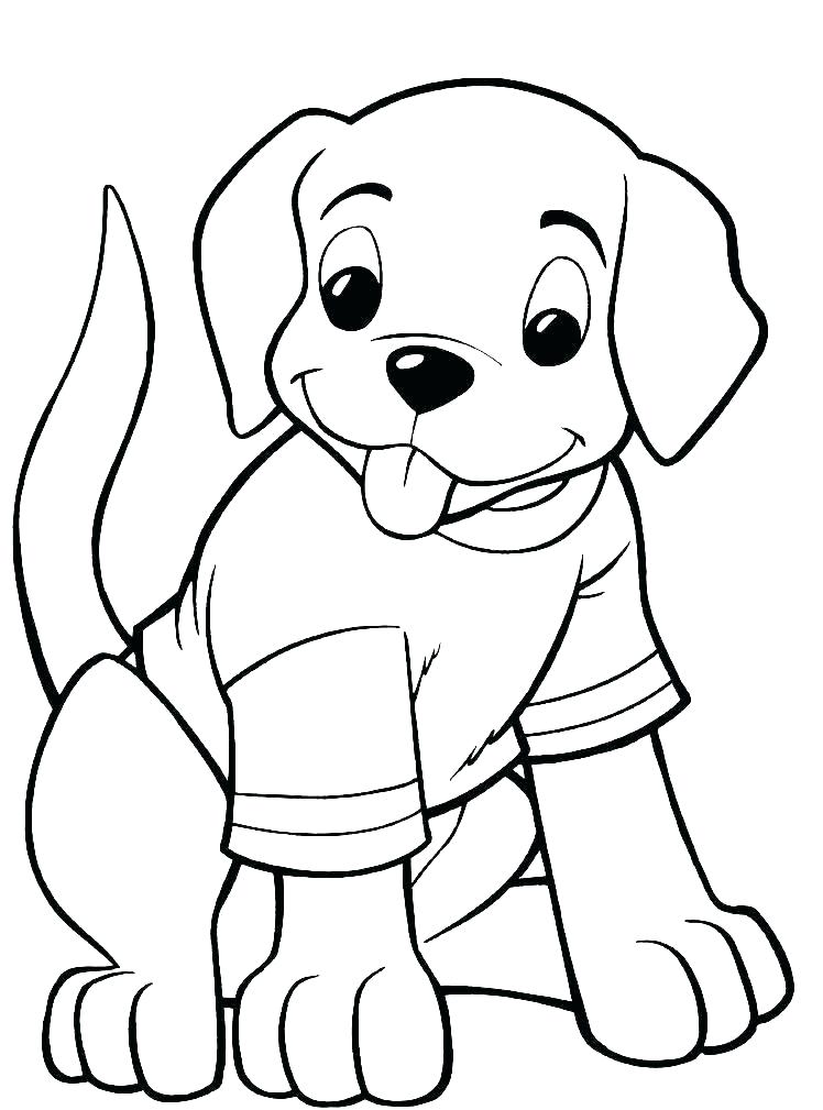 748x1009 Cute Puppies Coloring Pages Professional