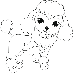 250x250 Cute Puppy Coloring Pages