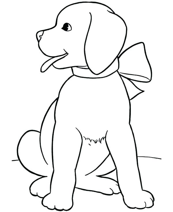 600x734 Coloring Pages Puppies And Kittens Cute Puppy Coloring Pictures