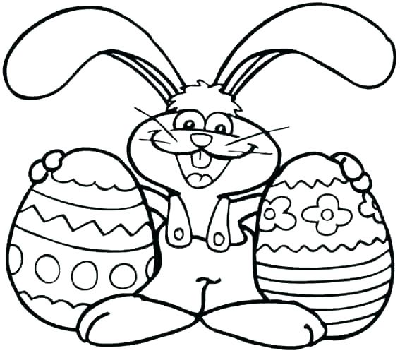567x500 Rabbit Coloring Sheet
