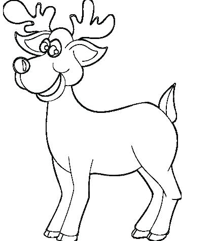 418x476 Reindeer Coloring Pages Reindeer Friends And Reindeer And Family