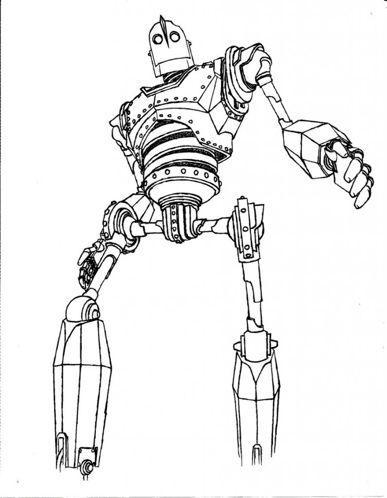 795x1024 Printable Iron Giant Coloring Pages Free For Print