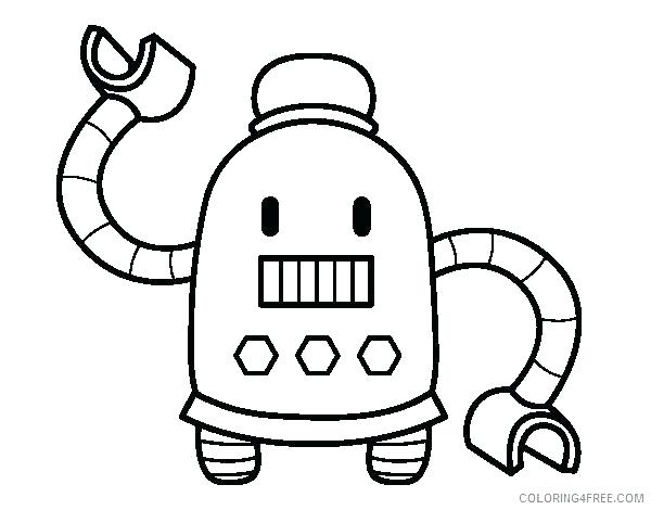 600x470 Printable Robot Coloring Pages Book For Kids Cute Printab