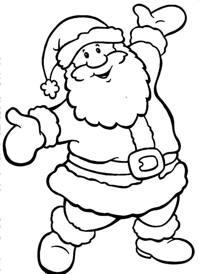 Cute Santa Claus Coloring Pages