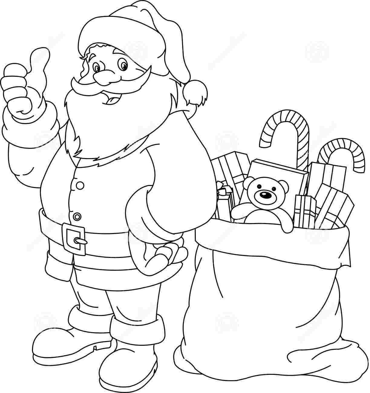 1223x1300 Santa Claus Coloring Pages