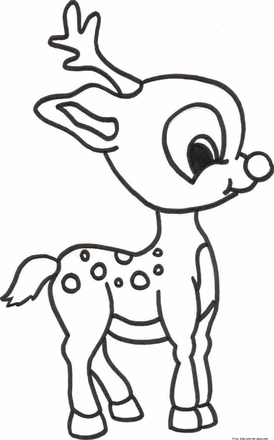 903x1449 Merry Christmas Baby Romance Reindeer Coloring Pagesfree Printable