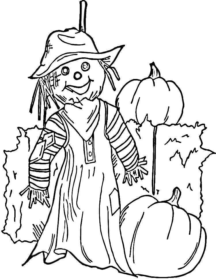 750x968 Scarecrow Coloring Pages Coloring Pages To Print