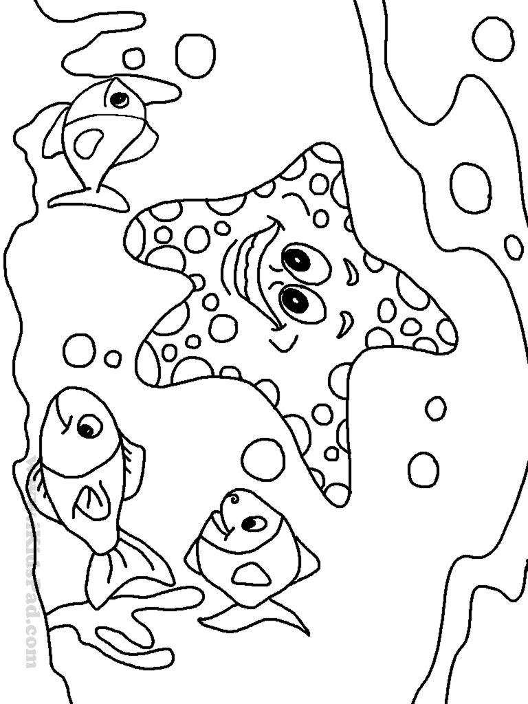 768x1024 Sea World Coloring Pages